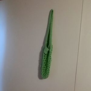 Crochet bag color green